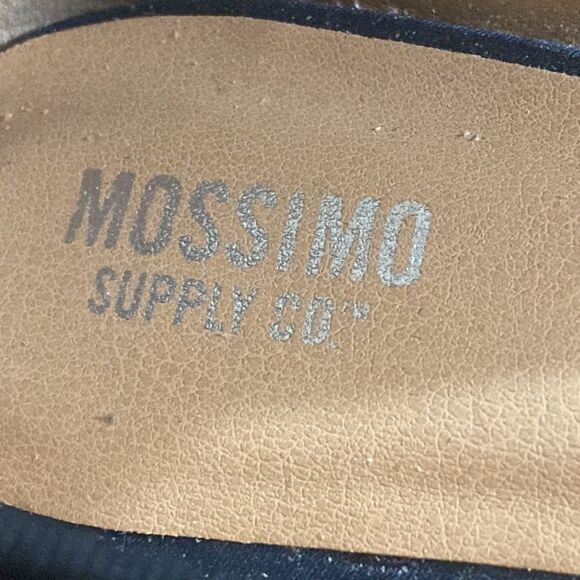 MOSSIMO BALLT FLATS W/ AUHKE STRAP WIDE-WITH WOMEN SHOES SIZE 7 BLACK AND BLUE - Picture 4 of 8